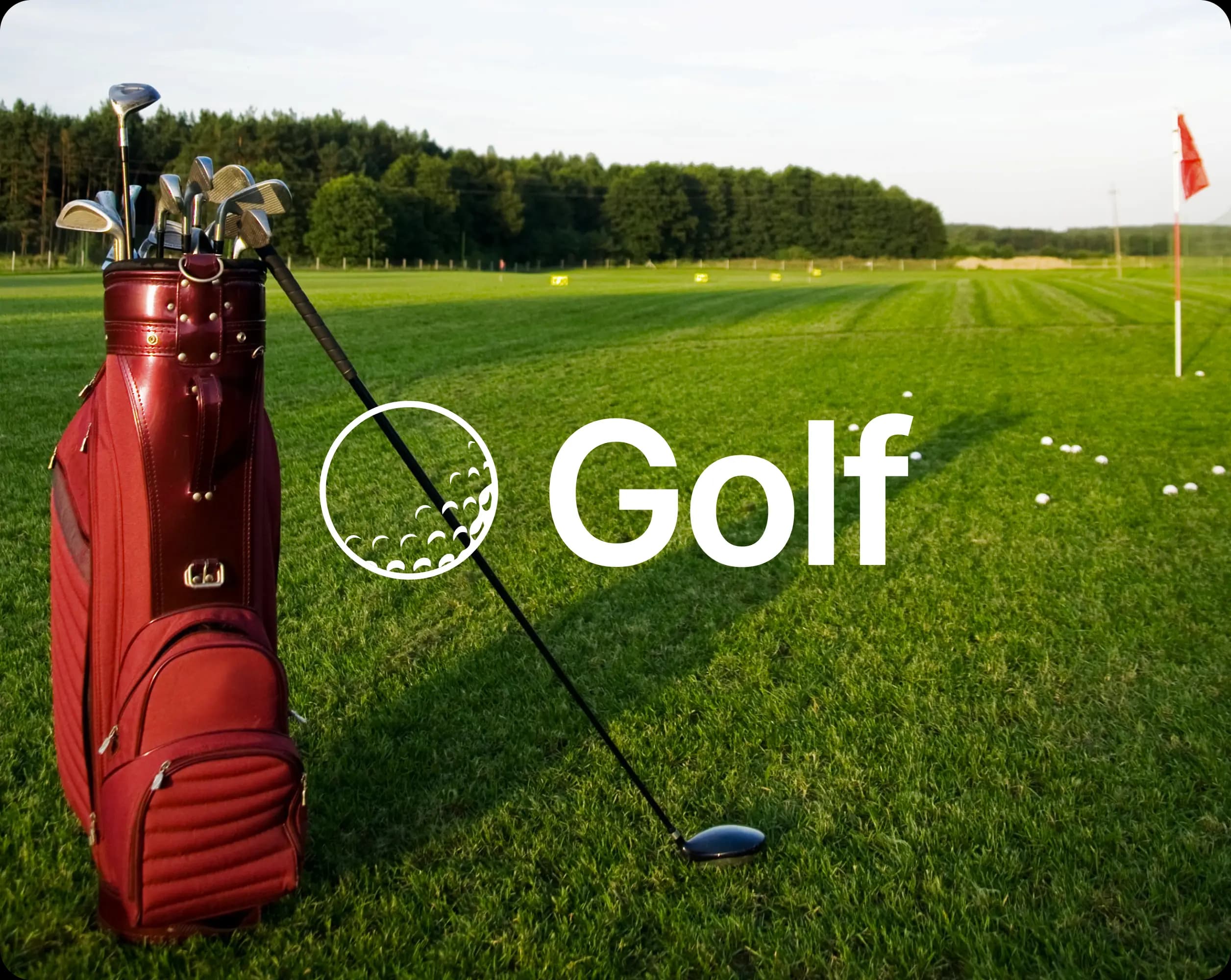 Golf club landing page design